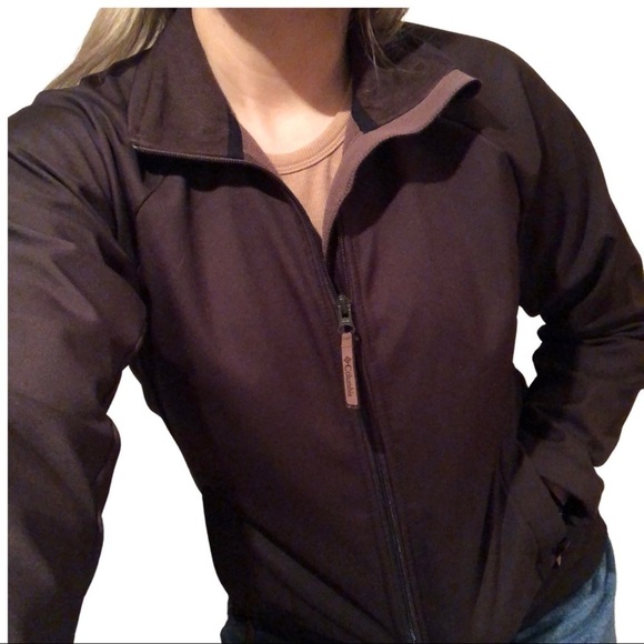 Columbia Women’s Brown Soft Shelled Jacket Size Small - Picture 2 of 4